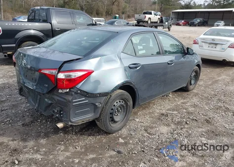 2014 Toyota Corolla Le z USA, uszkodzony, nr VIN 2T1BURHE2EC190642